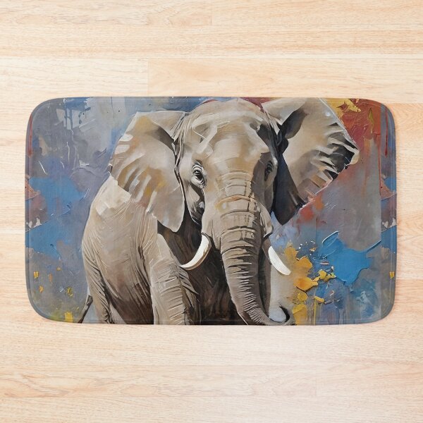 Item preview, Majestic Royalty: Elephant Oil Paint Color Splash designed and sold by A-Work-Of-Art.