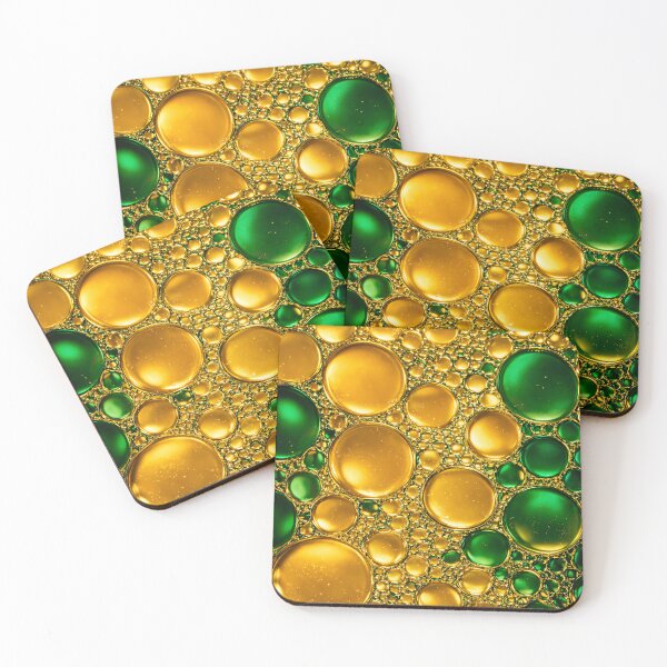 Item preview, Emerald Gold Bubbles designed and sold by Kaleidoscope Print.