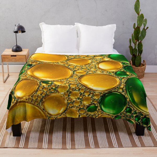 Item preview, Emerald Gold Bubbles designed and sold by Kaleidoscope Print.