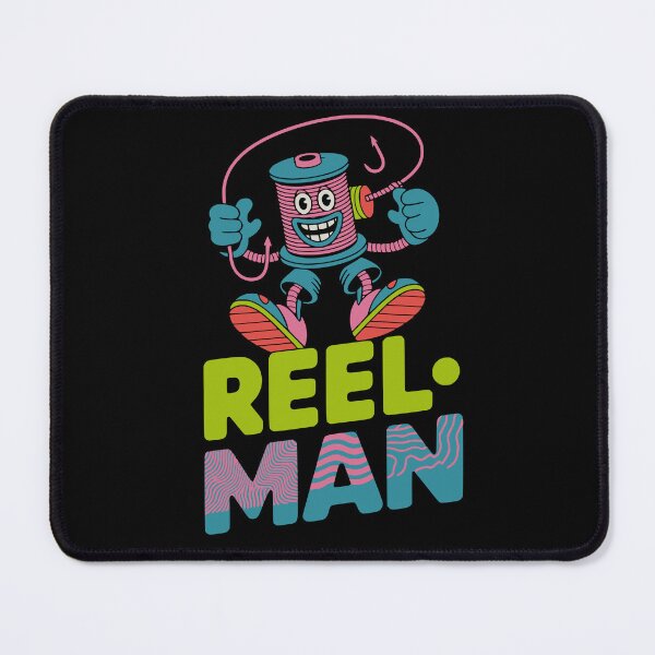 Item preview, Reel Man Funny Fishing Cartoon Design designed and sold by EimSol.