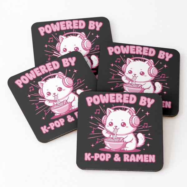 Item preview, Powered By K-Pop And Ramen Cute Korean Kpop Music designed and sold by LuminOrb.