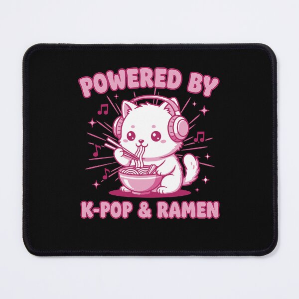 Item preview, Powered By K-Pop And Ramen Cute Korean Kpop Music designed and sold by LuminOrb.