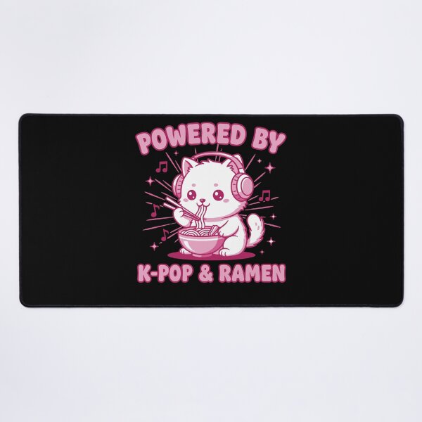 Item preview, Powered By K-Pop And Ramen Cute Korean Kpop Music designed and sold by LuminOrb.