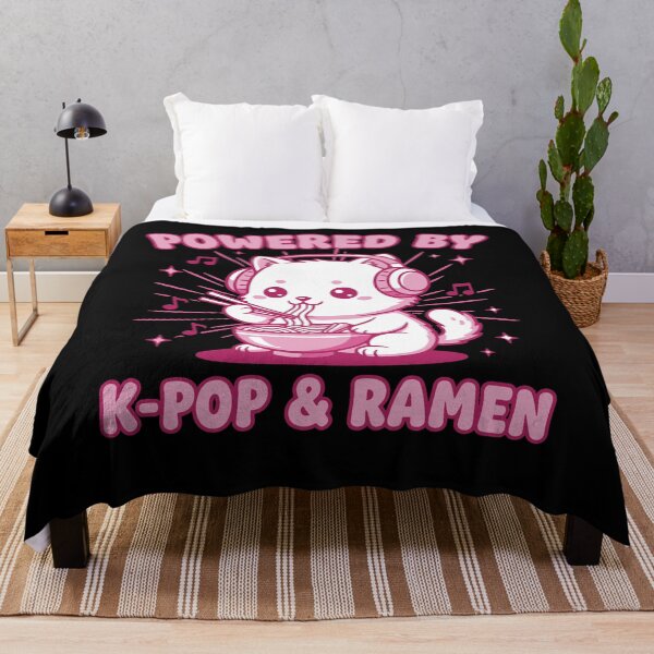 Item preview, Powered By K-Pop And Ramen Cute Korean Kpop Music designed and sold by LuminOrb.