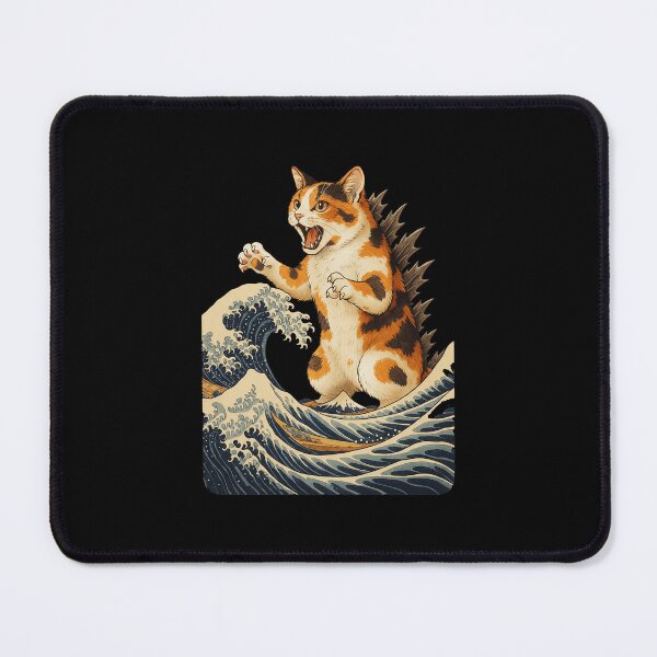 Item preview, Koi Dragon Fish Japanese Wave Vintage Illustration designed and sold by JEFDodsonArt.