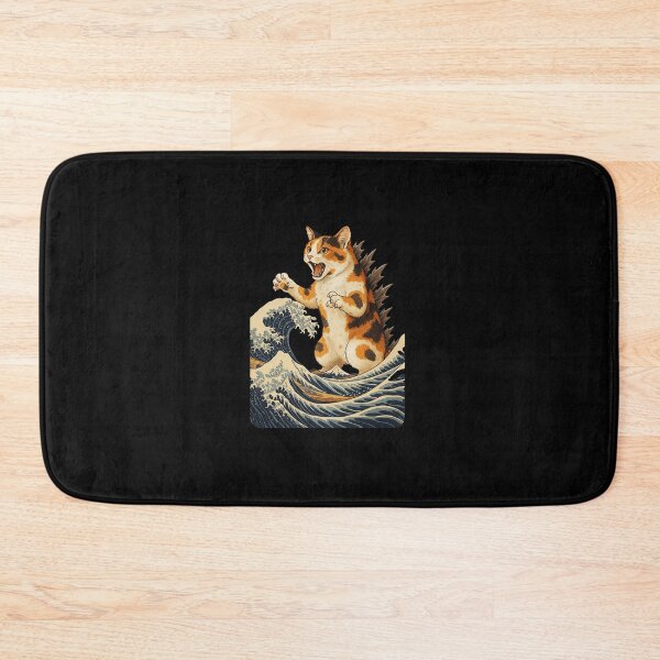 Item preview, Koi Dragon Fish Japanese Wave Vintage Illustration designed and sold by JEFDodsonArt.