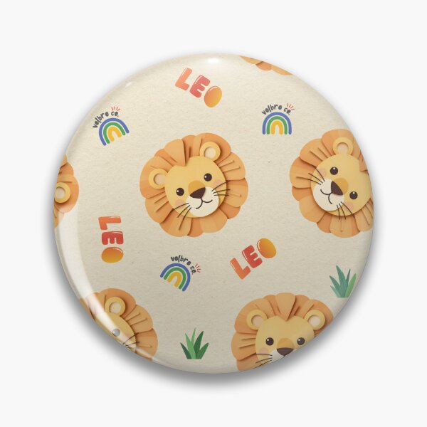 Item preview, Leo Lion Papercut Pattern – Cute Safari Nursery Illustration designed and sold by VolbroCo..
