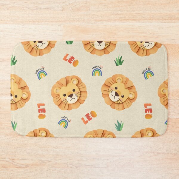 Item preview, Leo Lion Papercut Pattern – Cute Safari Nursery Illustration designed and sold by VolbroCo..