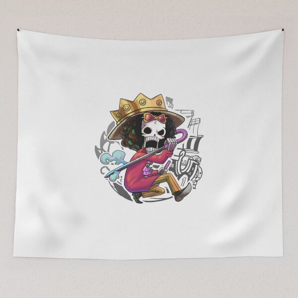 Item preview, Brook Musician Pirate Chibi Illustration designed and sold by Snowdog-Art.