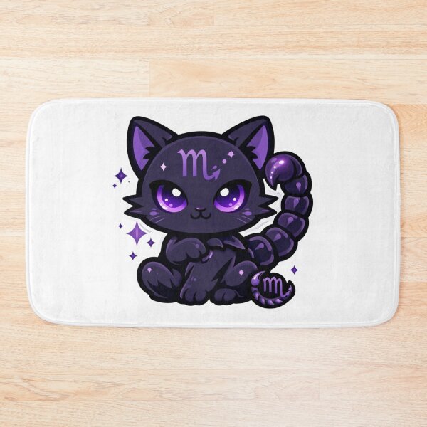Item preview, Cute Kawaii Scorpio Zodiac Shadow Cat designed and sold by Silentbow.