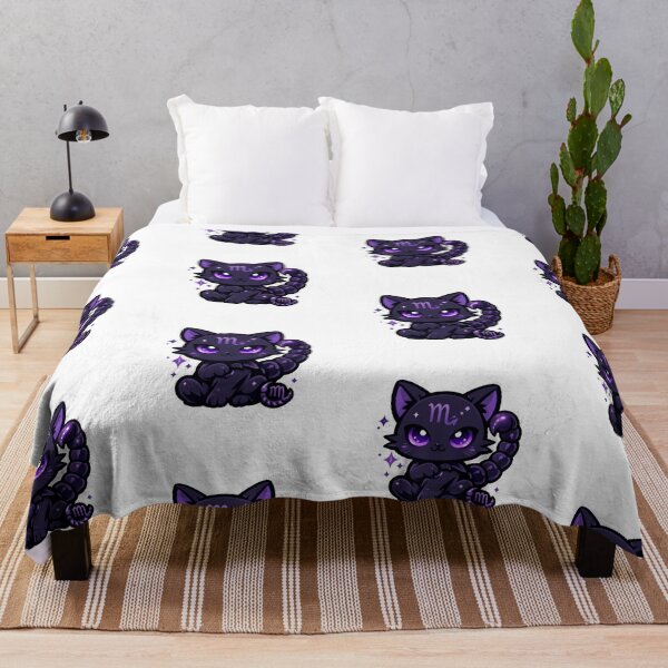 Item preview, Cute Kawaii Scorpio Zodiac Shadow Cat designed and sold by Silentbow.