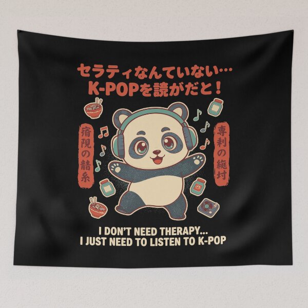 Item preview, I Dont Need Therapy I Just Need K-Pop designed and sold by LuminOrb.
