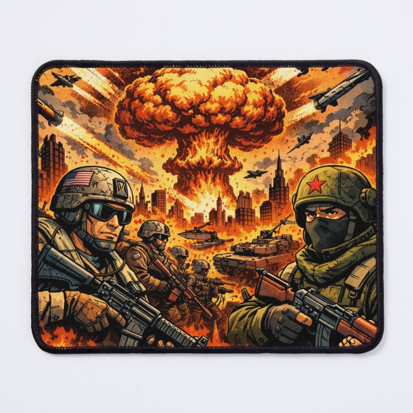 Item preview, World War III – Apocalyptic Modern Warfare Illustration designed and sold by Arte Cartoon From TagTeam Group.