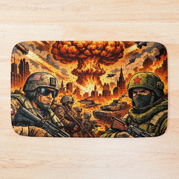 Item preview, World War III – Apocalyptic Modern Warfare Illustration designed and sold by Arte Cartoon From TagTeam Group.