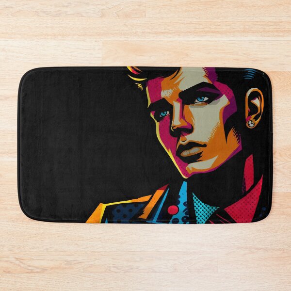 Item preview, Vibrant Pop Art Men Portrait Print designed and sold by  Ojo de Lilith.
