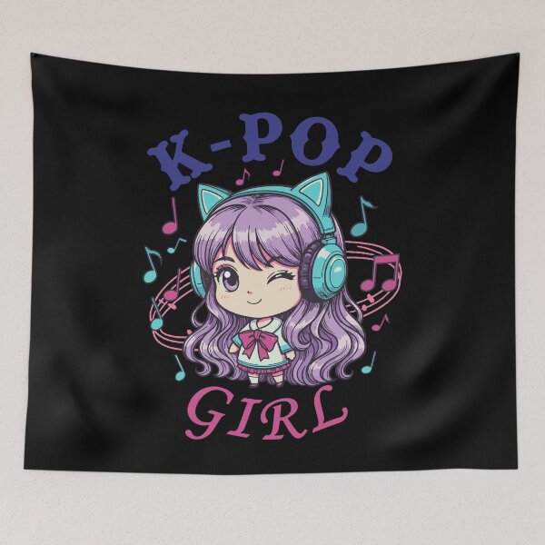 Item preview, K-Pop Girl Cute Korean Music Anime Kpop Fans designed and sold by LuminOrb.
