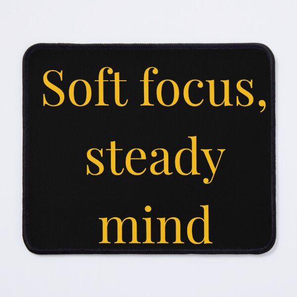 Item preview, Soft Focus Steady Mind Quote – Calm Overthinking Minimal Design designed and sold by designbymahi.