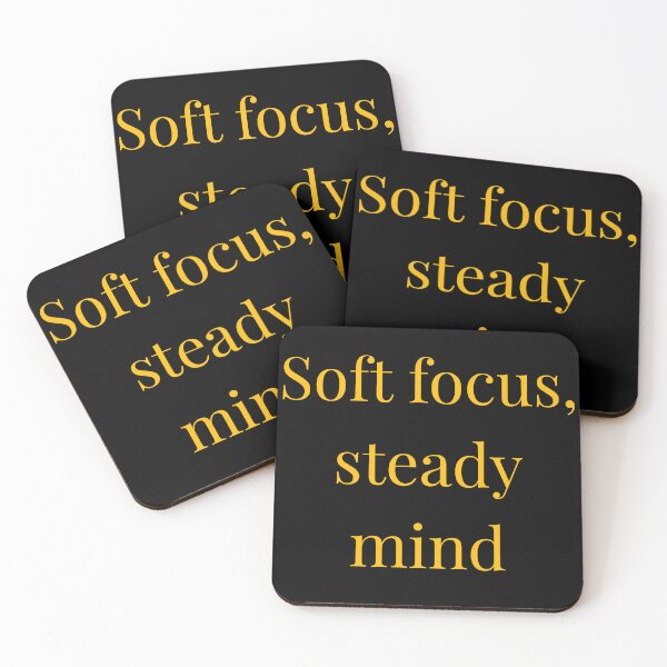 Item preview, Soft Focus Steady Mind Quote – Calm Overthinking Minimal Design designed and sold by designbymahi.