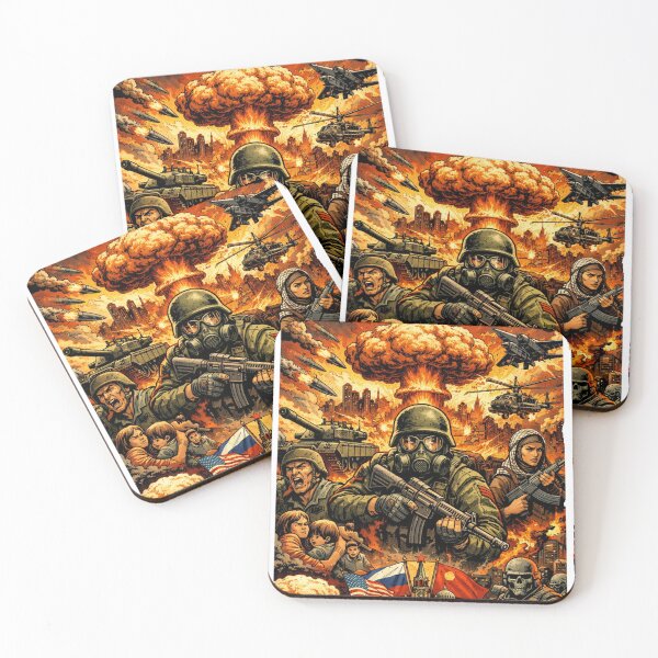 Item preview, World War III – Apocalyptic Illustration designed and sold by Arte Cartoon From TagTeam Group.