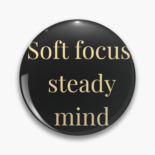 Item preview, Soft Focus Steady Mind Quote – Calm Overthinking Minimal Design designed and sold by designbymahi.