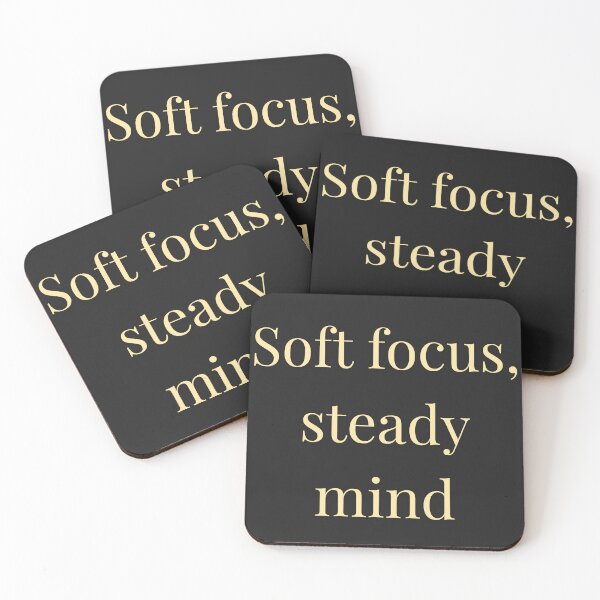 Item preview, Soft Focus Steady Mind Quote – Calm Overthinking Minimal Design designed and sold by designbymahi.