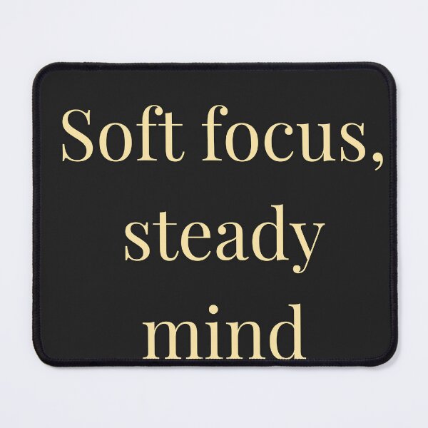 Item preview, Soft Focus Steady Mind Quote – Calm Overthinking Minimal Design designed and sold by designbymahi.