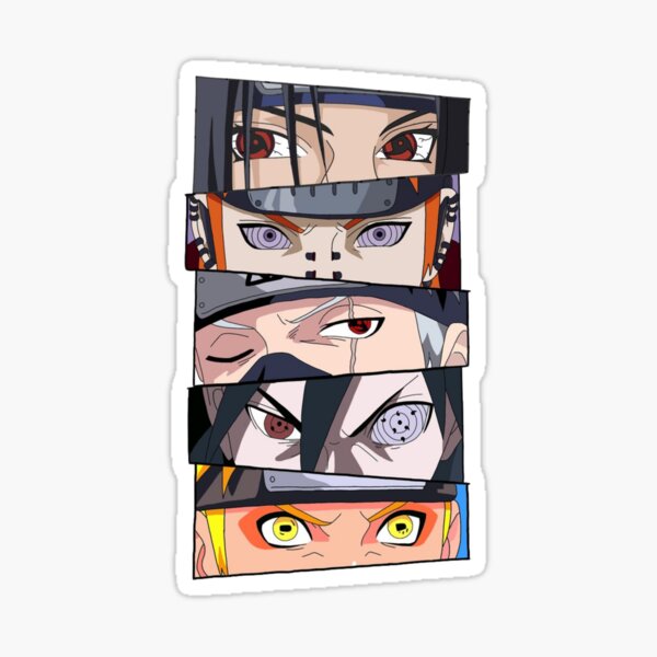 Naruto Legendary Eyes Manga Panel Sticker