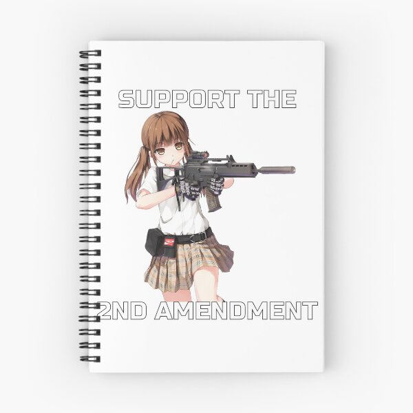 Item preview, Rifle Waifu Supports the Second Amendment designed and sold by mikoolski.