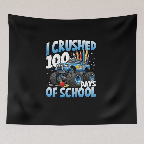 Item preview, I Crushed 100 Days Of School Monster Truck 100th Kids Boy designed and sold by Juansustait.