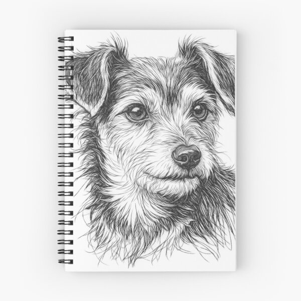 Item preview, Black and White Yorkshire Terrier Poodle Portrait Pencil Sketch | Realistic Dog Art Drawing designed and sold by Leon Woods Pencil Art.