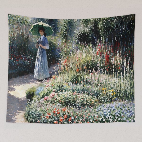 Item preview, Rounded Flower Bed - Vibrant Blossoms designed and sold by artdesignsnow.