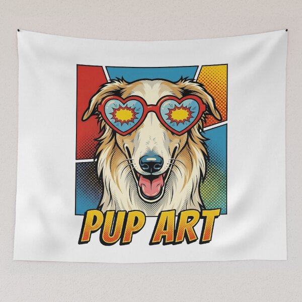 Item preview, Pop Art Borzoi Retro Dog designed and sold by k3rstman1.