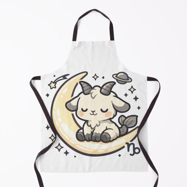 Item preview, Cute Kawaii Capricorn Zodiac Moon Sea-Goat designed and sold by Silentbow.