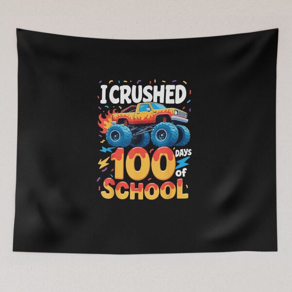 Item preview,  Kids 100 Days of School Monster Truck 100th Day of School Boys designed and sold by Juansustait.