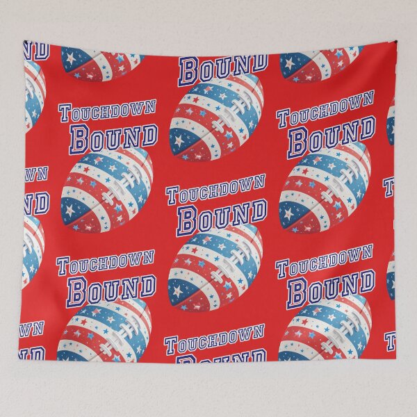 Item preview, Touchdown Bound American Football Star Stripe Design designed and sold by Mauswohn.
