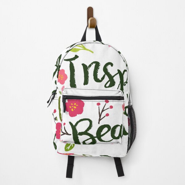 Item preview, Beautiful Minds Inspire Others – Floral Inspirational Quote Art designed and sold by mcraft studio.