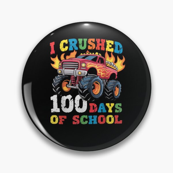 Item preview, I Crushed 100 Days of School Blue Monster Truck Boys designed and sold by Juansustait.