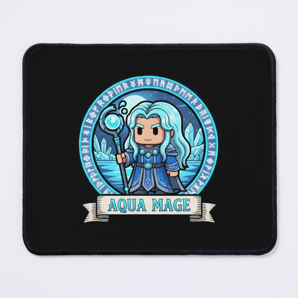 Item preview, Blocky Aqua Mage RPG Gamer Avatar designed and sold by SignumShop.