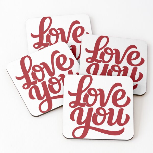 Item preview, Love You – Bold Red Romantic designed and sold by WearTheArtx.