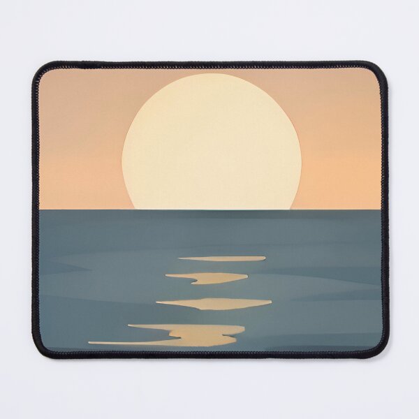 Item preview, Minimalist Sunrise Landscape Wall Art – Warm Calm Horizon Decor designed and sold by Minimal Calm.