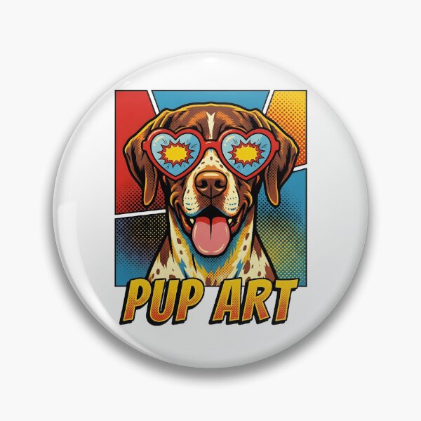 Item preview, Pop Art Braque du Bourbonnais Retro Dog designed and sold by k3rstman1.