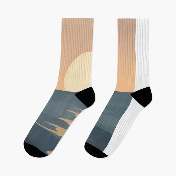 Item preview, Minimalist Sunrise Landscape Wall Art – Warm Calm Horizon Decor designed and sold by Minimal Calm.