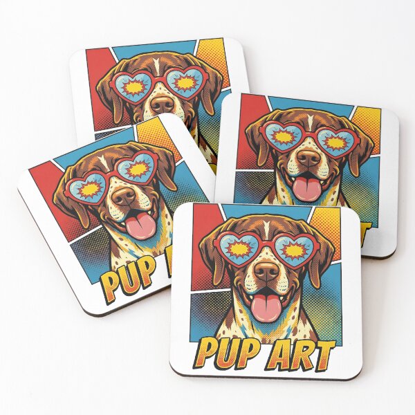 Item preview, Pop Art Braque du Bourbonnais Retro Dog designed and sold by k3rstman1.