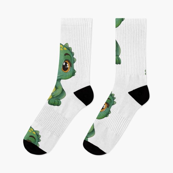 Item preview, Watercolor dinosaur with big eyes designed and sold by ArtTinulyaOk.