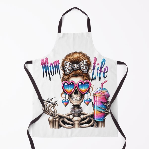 Item preview, Mom Life Skeleton Coffee Art – Funny Cute Grim Mom Illustration designed and sold by Lulunza.