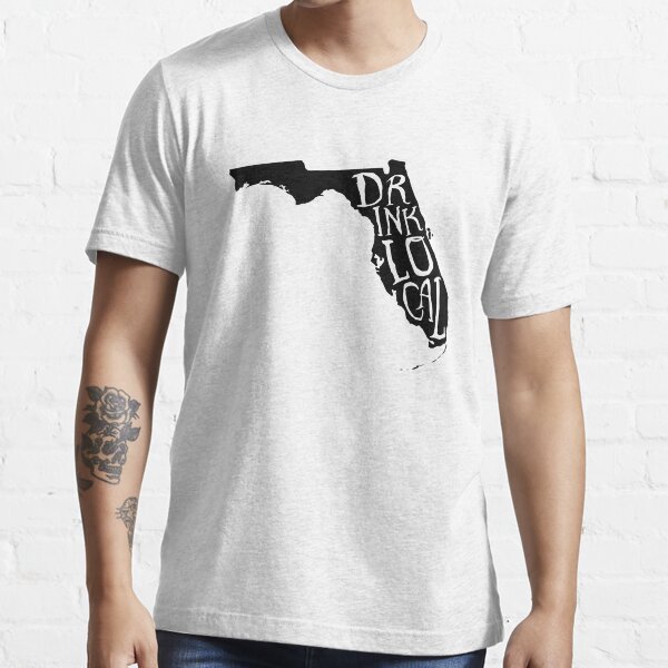 Drink Local Florida State Outline Craft Beer Essential T-Shirt