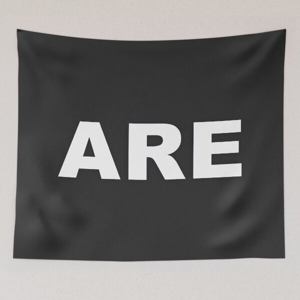 Item preview, ARE — White Minimal Bold Type Statement designed and sold by WORDPAUSE.