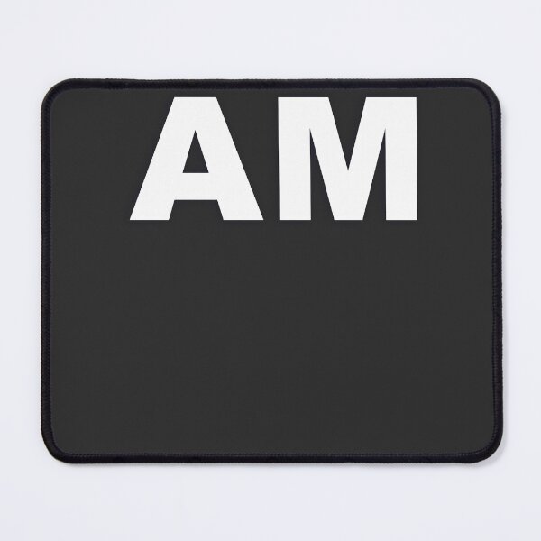Item preview, AM —White Minimal Bold Type Statement designed and sold by WORDPAUSE.