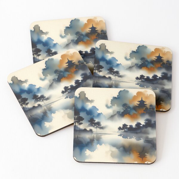 Item preview, Pagoda in Still Mist designed and sold by StudioKansai.