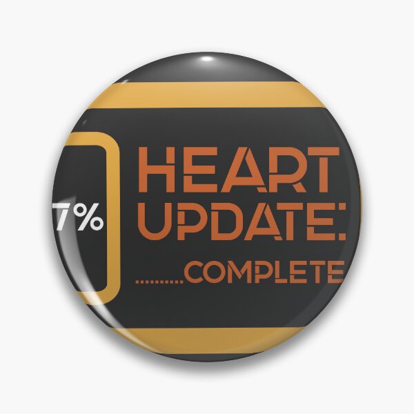 Item preview, Heart Update: 7% Complete | funny Valentine, tech‑love humor, Valentine designed and sold by MeanType.